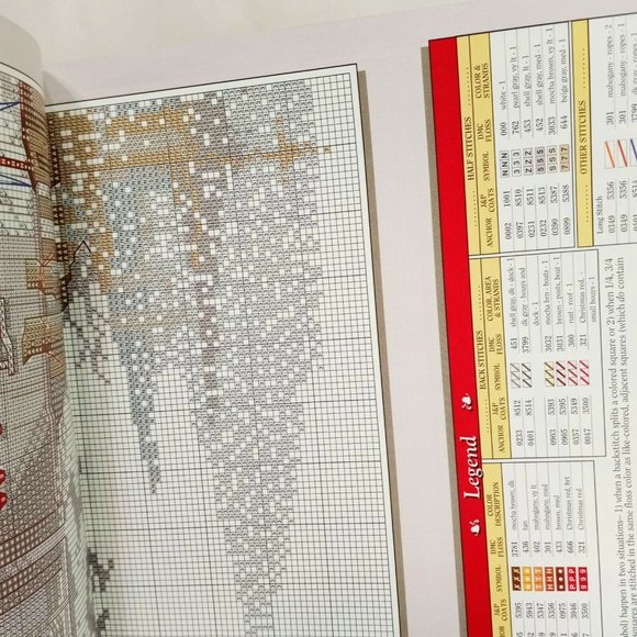 Misty Mooring Harbor Scene Cross Stitch Leaflet Book Color Charts 00805 1990 - Picture 7 of 7